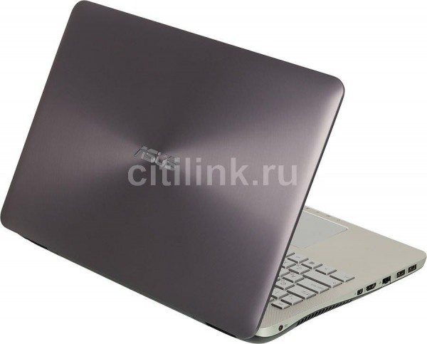 Ноутбук ASUS N551JM-CN123H, 15.6", Intel Core i7 4710HQ, 2.5ГГц, 12Гб, 1000Гб, nVidia GeForce GTX 860M - 2048 Мб, DVD-RW, Windows 8.1, серый 2