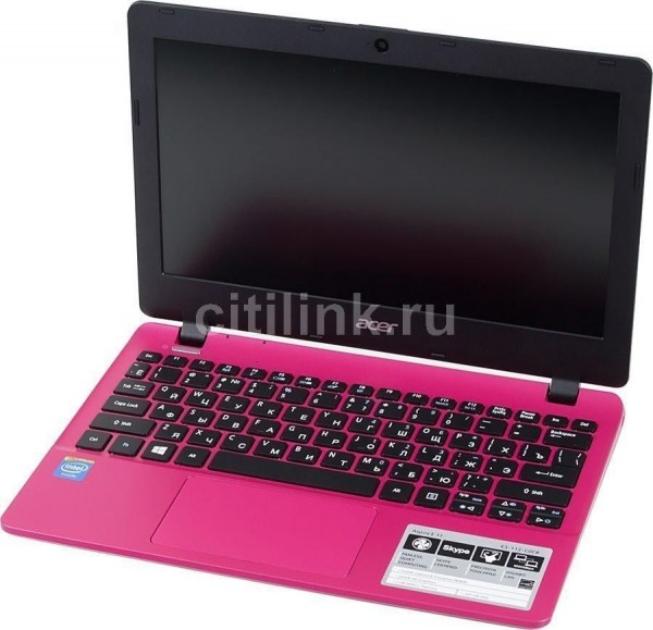 Ноутбук ACER Aspire E3-112-C0CR, 11.6", Intel Celeron N2840, 2.16ГГц, 2Гб, 320Гб, Intel HD Graphics , Windows 8.1, розовый 1 1